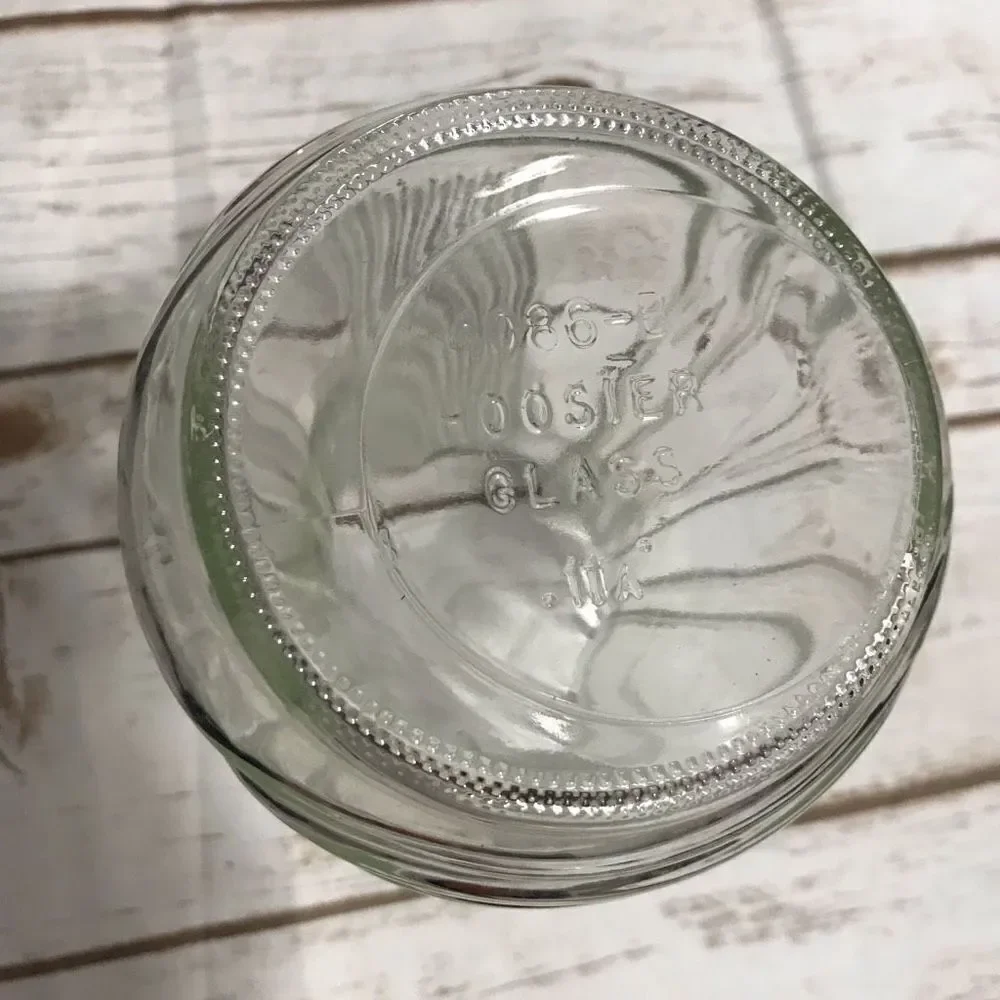 Vintage Hoosier Clear Glass Vase‎ Lyre Ribbed 4086-B